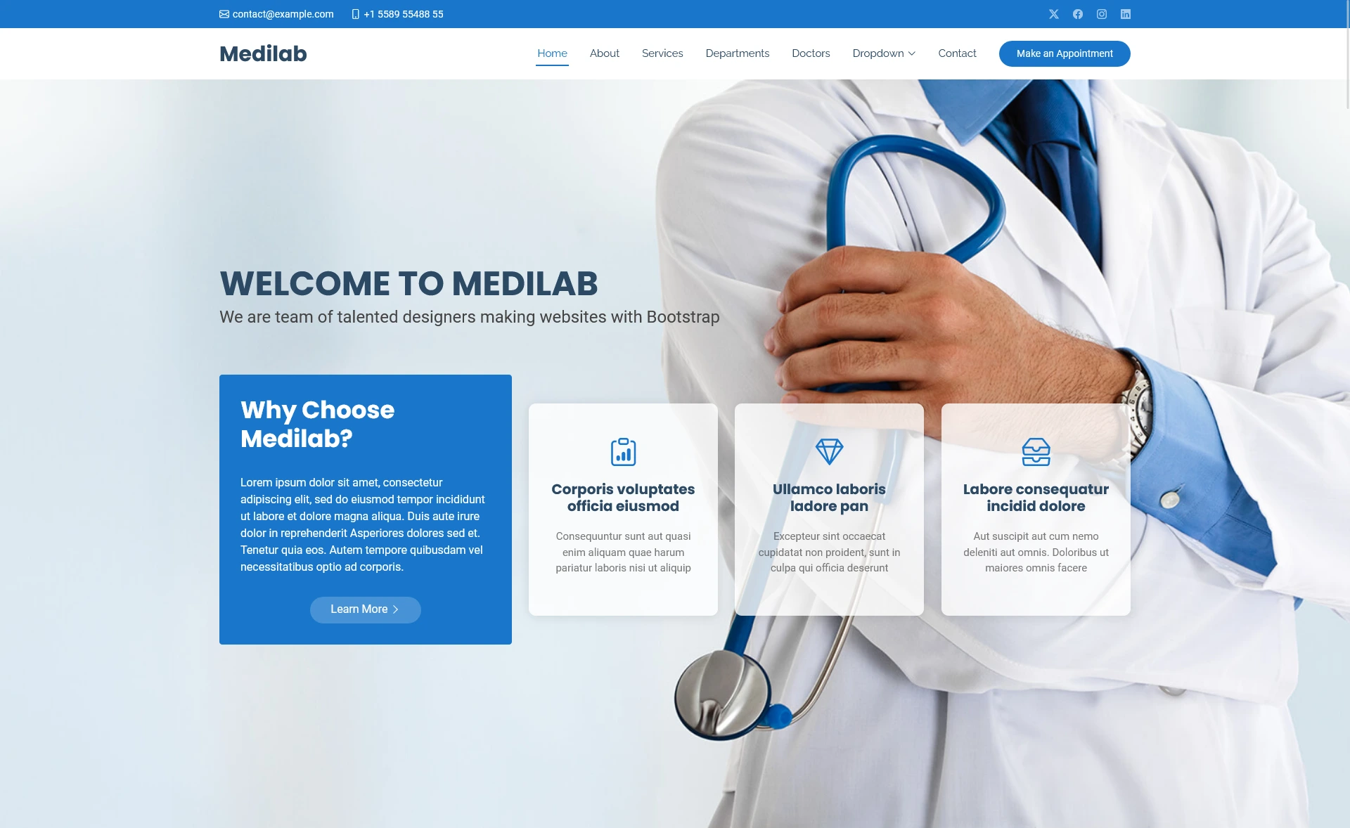 MediLab Template