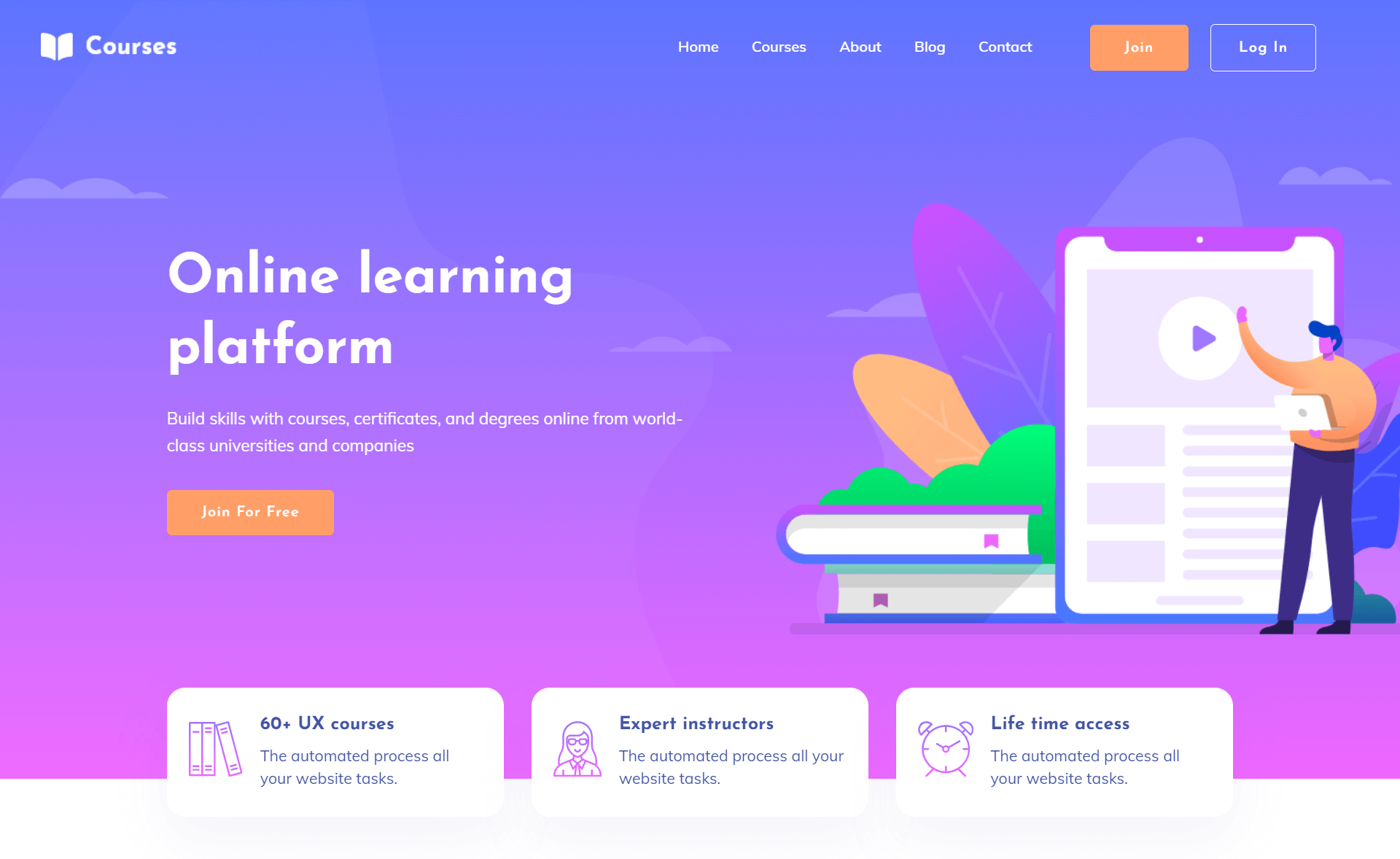 Courses Master Template