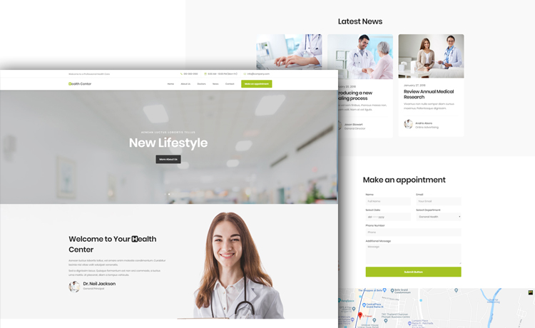 Health Center Template